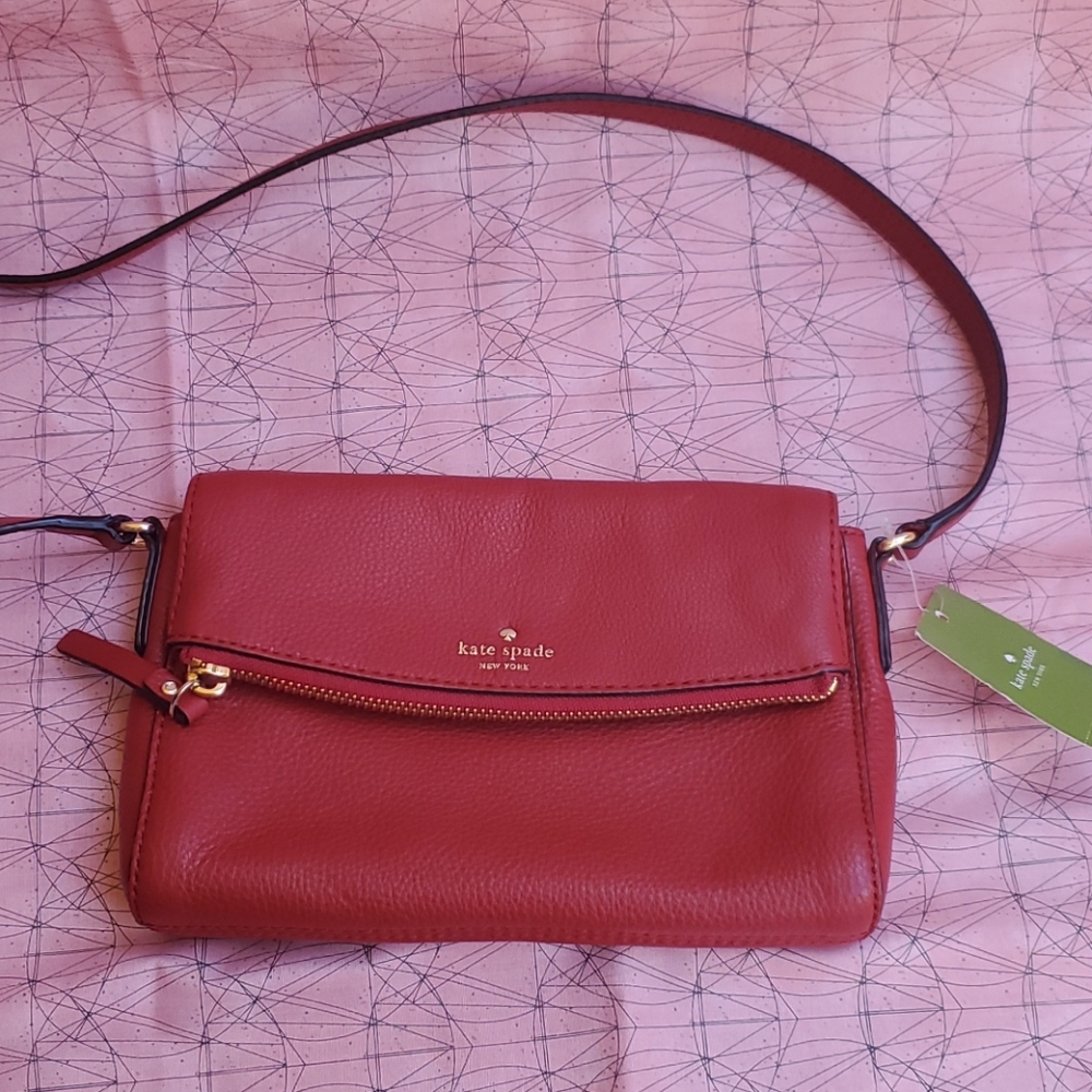 Kate Spade Red Mini Carson Crossbody Purse